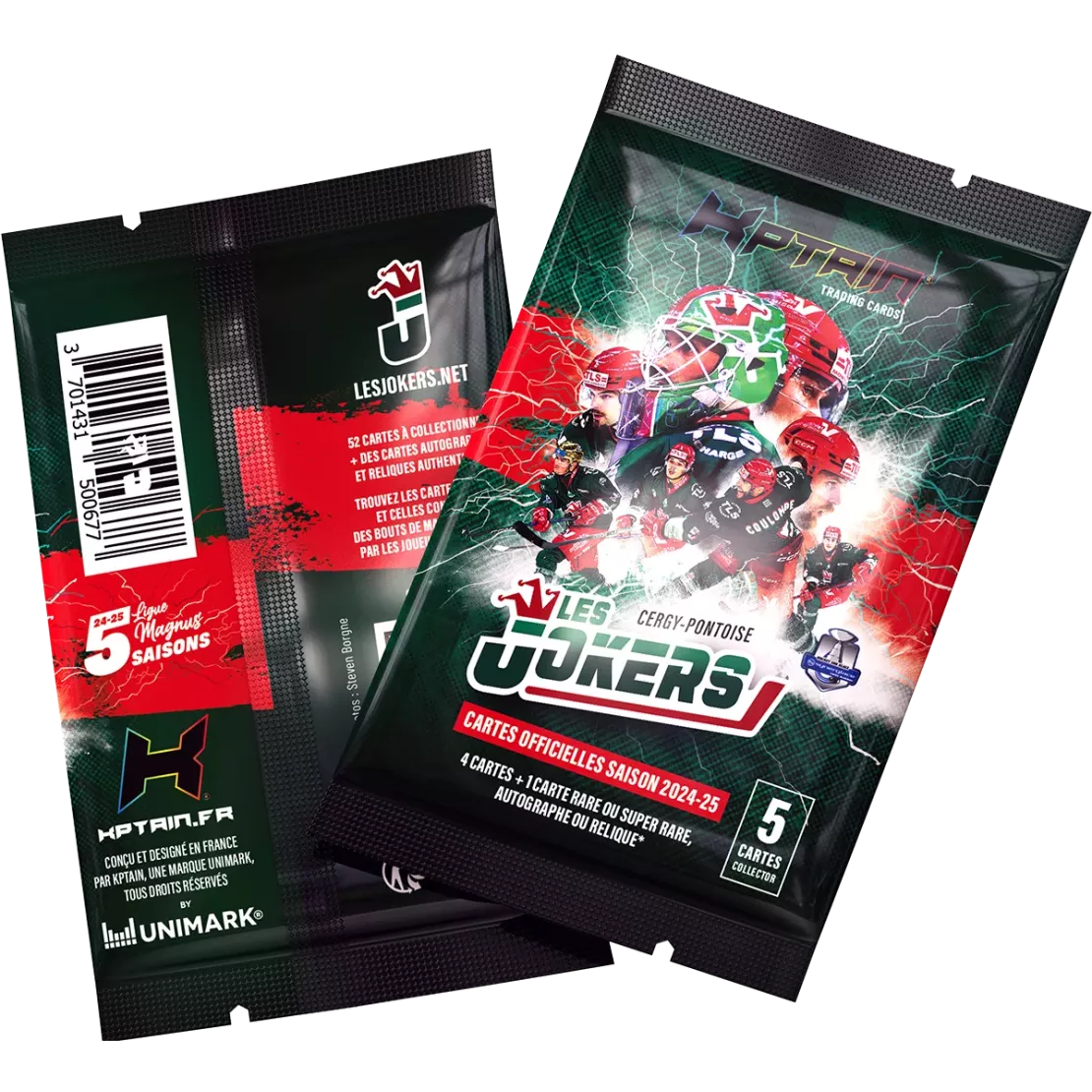 Cartes Kptain® Jokers de Cergy 2024-25 - Packs à l'unité