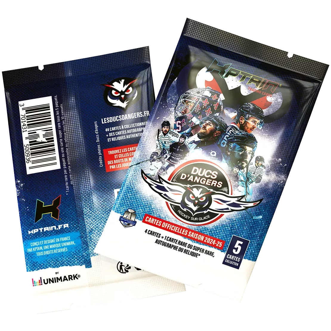 Cartes Kptain® Ducs d'Angers 2024-25 - Packs à l'unité