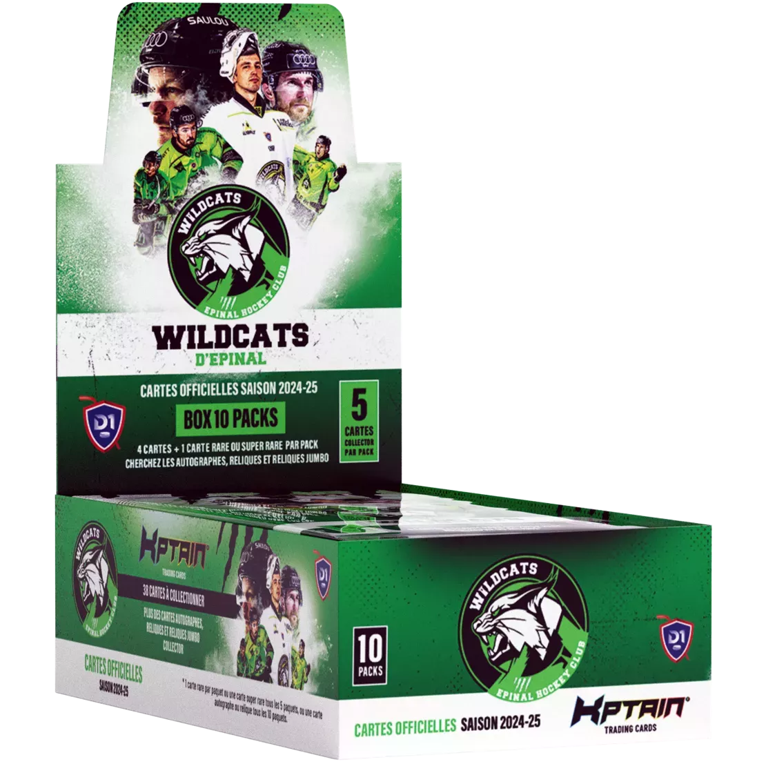 Cartes Kptain® Wildcats d'Epinal 2024-25 - Boîte de 10 packs