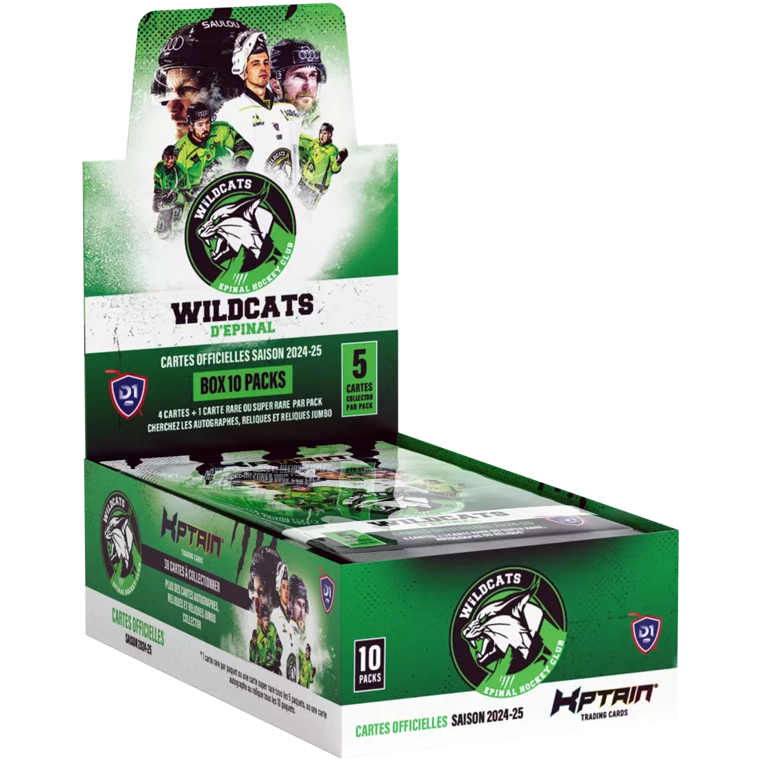 Cartes Kptain® Wildcats d'Epinal 2024-25 - Boîte de 10 packs