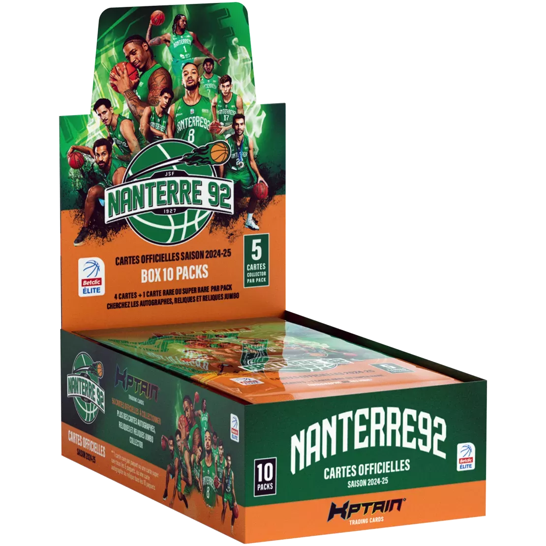 Cartes Kptain® Nanterre 92 2024-25 - Boîte de 10 packs