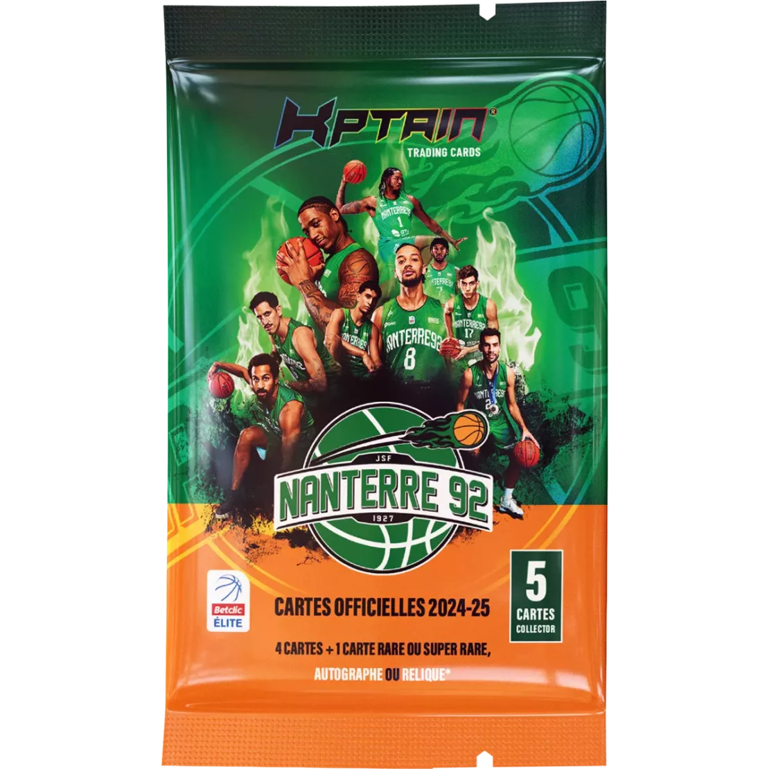 Cartes Kptain® Nanterre 92 2024-25 - Packs à l'unité
