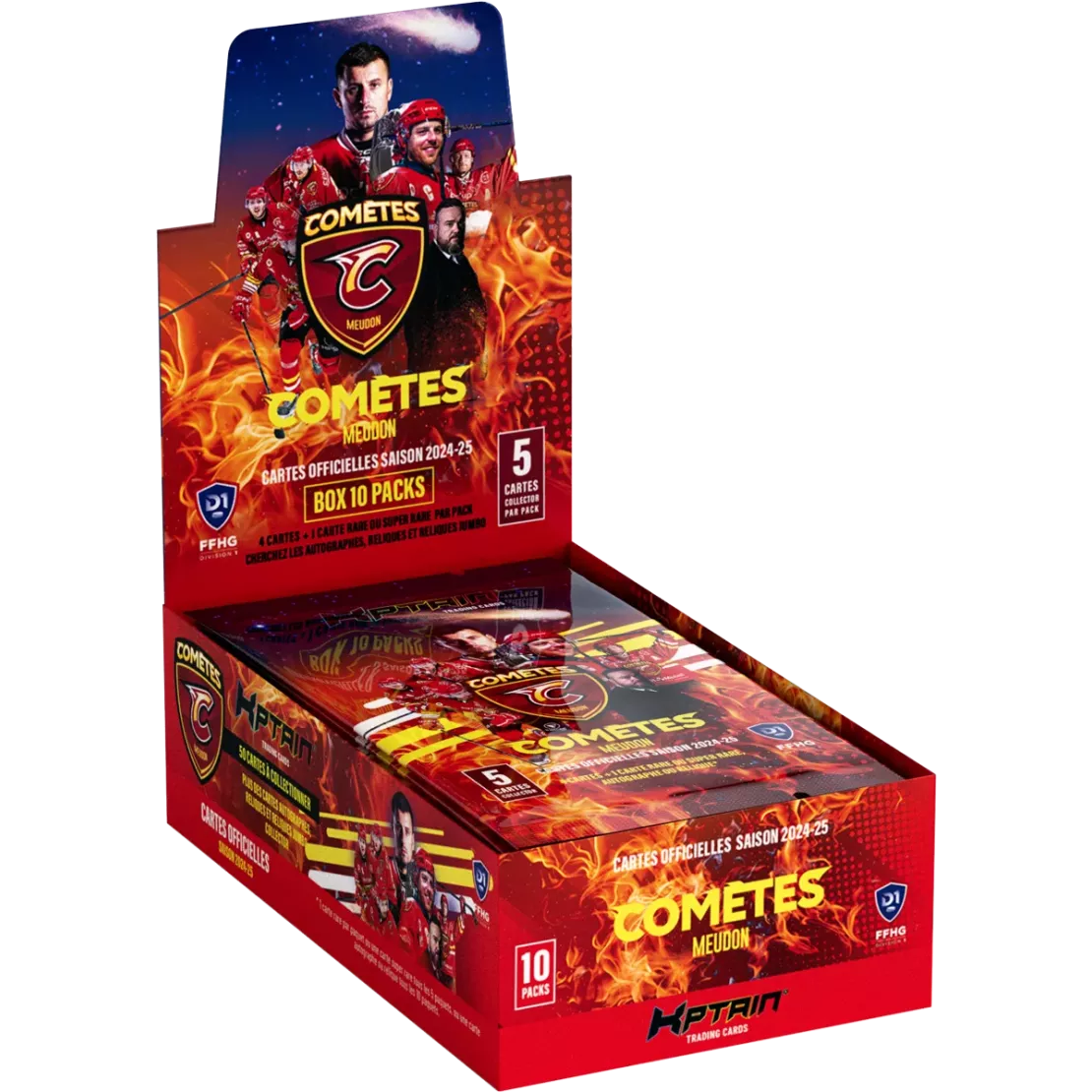 Cartes Kptain® Comètes de Meudon 2024-25 - Boîte de 10 packs