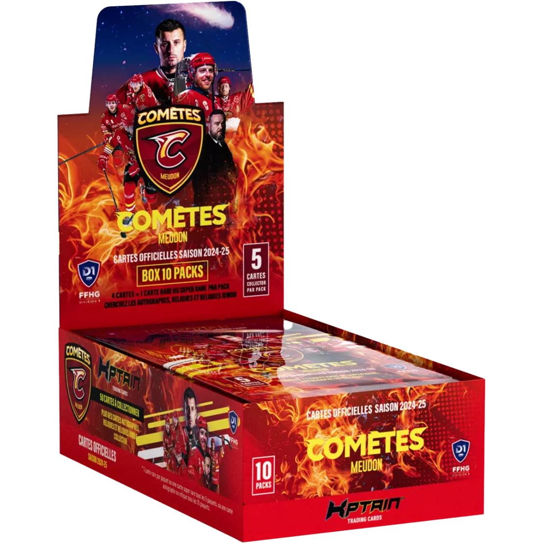 Cartes Kptain® Comètes de Meudon 2024-25 - Boîte de 10 packs