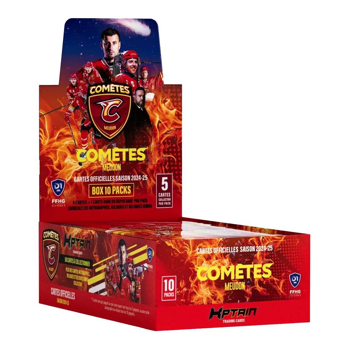 Cartes Kptain® Comètes de Meudon 2024-25 - Boîte de 10 packs