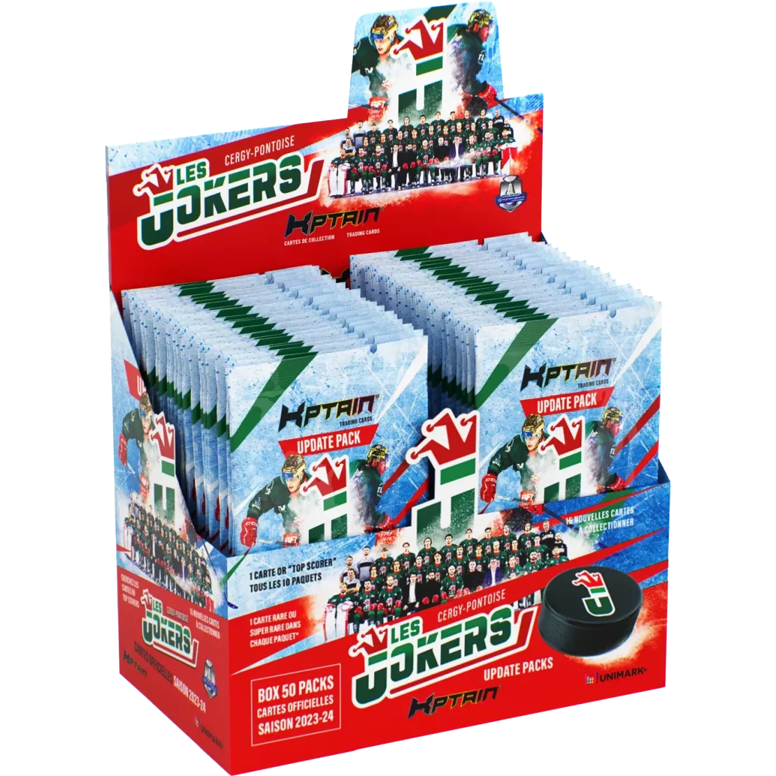 Cartes Kptain® Jokers de Cergy 2023-24 UPDATE - Boîte de 50 packs