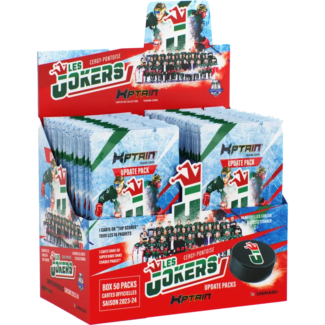 Cartes Kptain® Jokers de Cergy 2023-24 UPDATE - Boîte de 50 packs