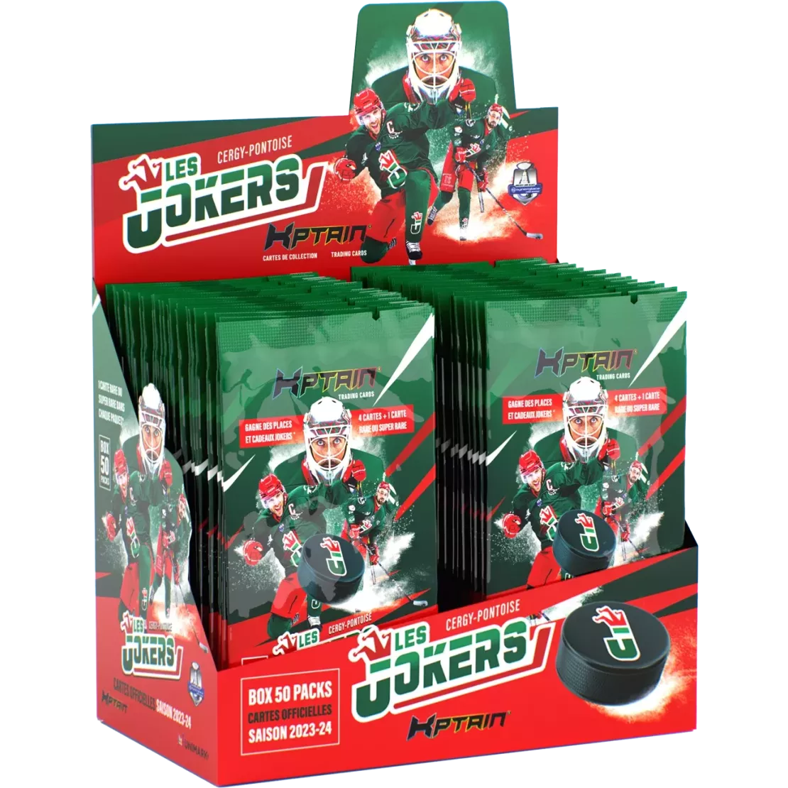 Cartes Kptain® Jokers de Cergy 2023-24 - Boîte de 50 packs