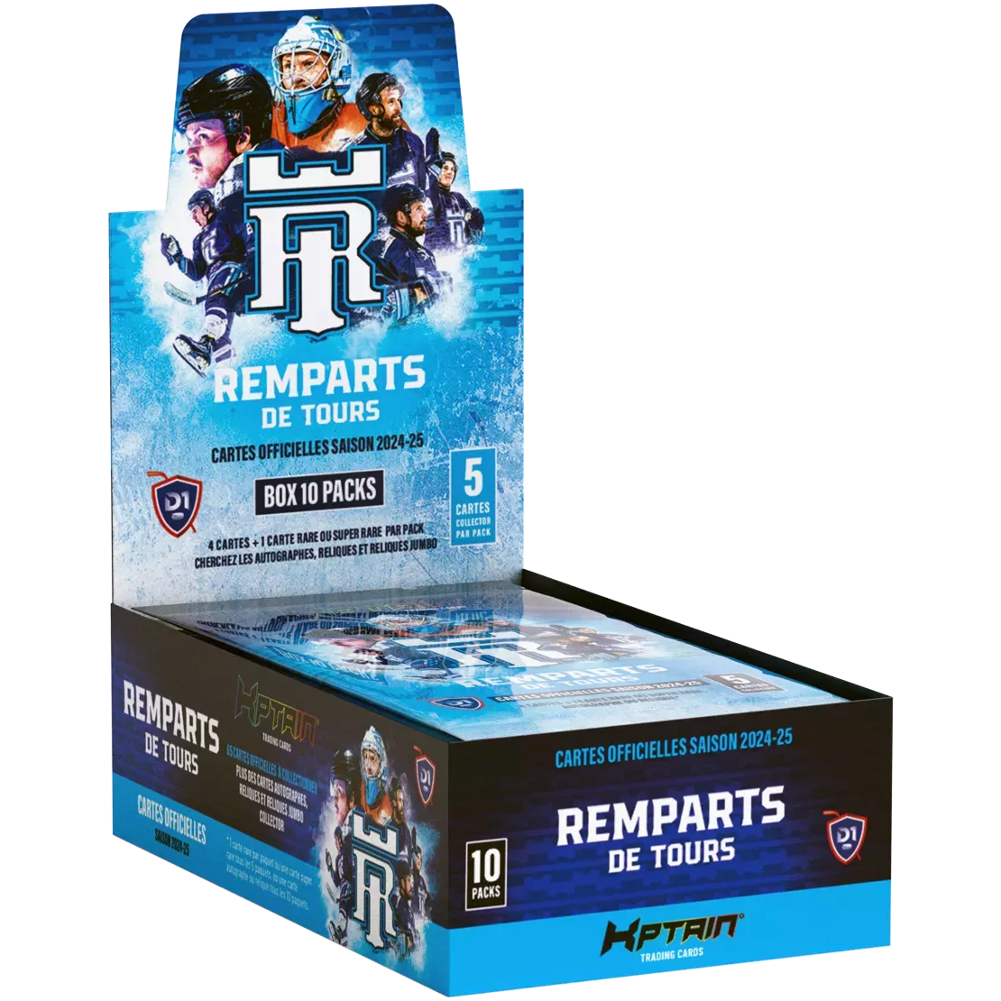 Cartes Kptain® Remparts de Tours 2024-25 - Boîte de 10 packs