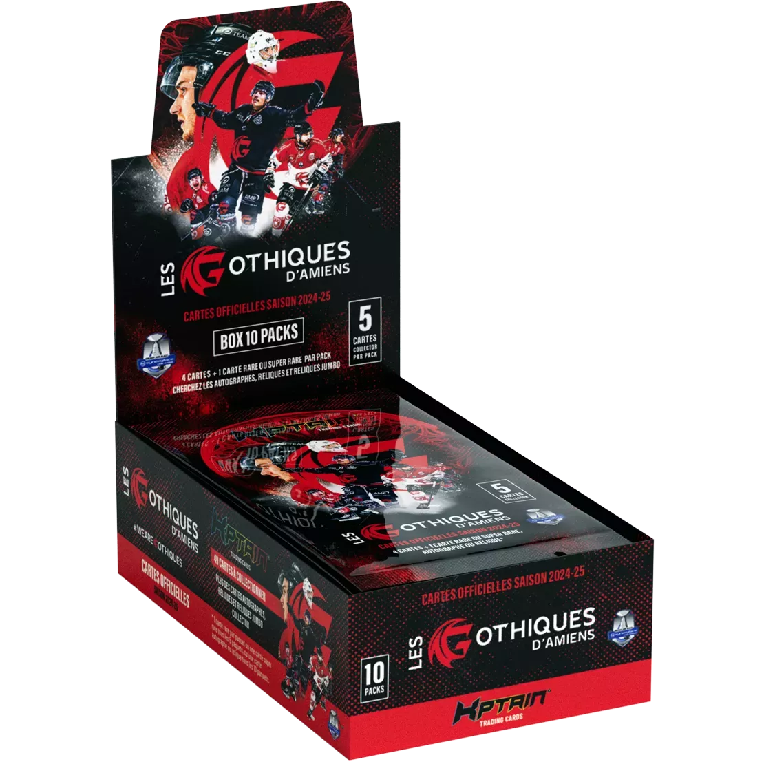 Cartes Kptain® Gothiques d'Amiens 2024-25 - Boîte de 10 packs