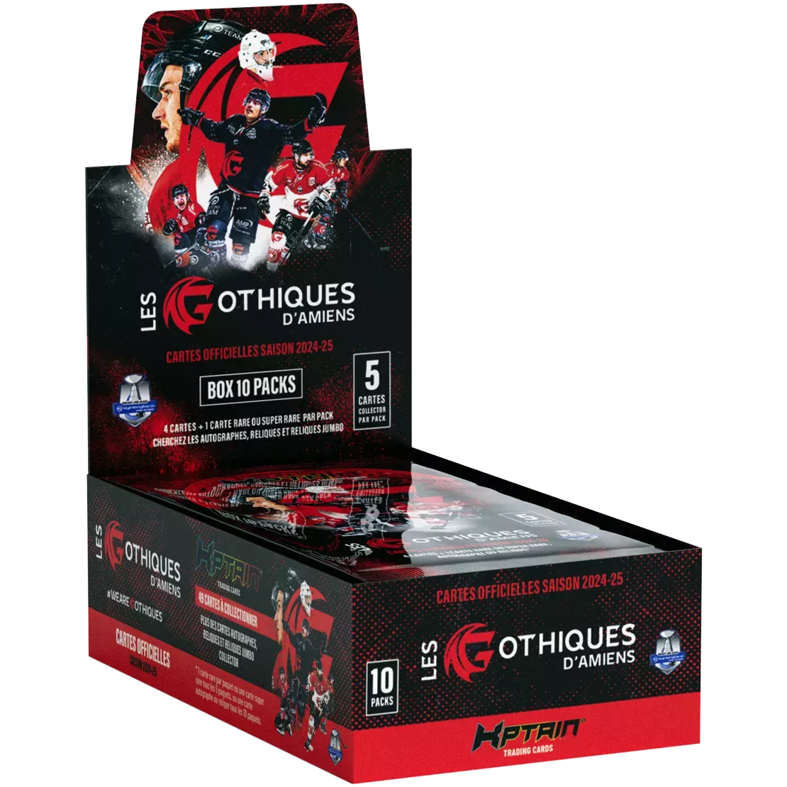 Cartes Kptain® Gothiques d'Amiens 2024-25 - Boîte de 10 packs