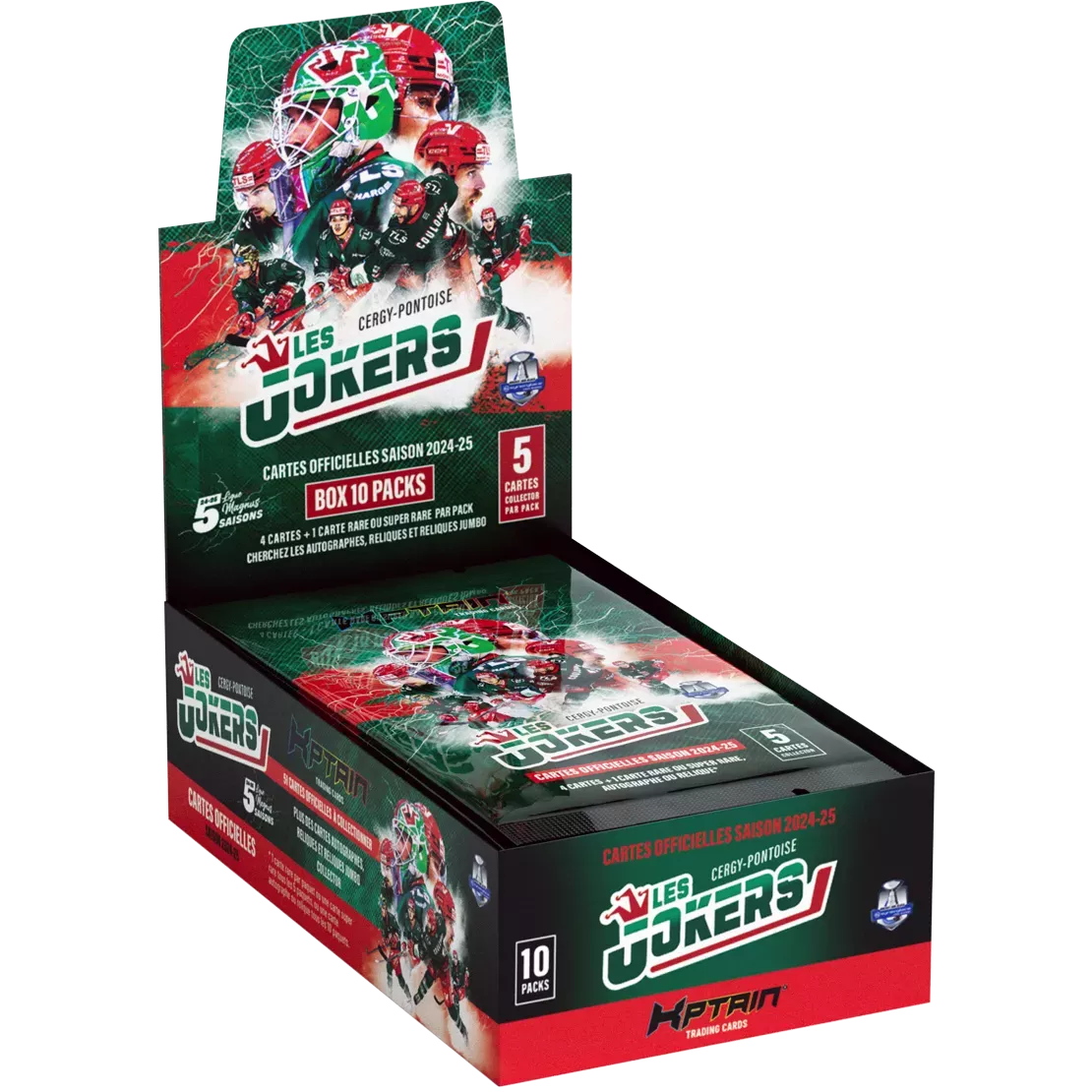 Cartes Kptain® Jokers de Cergy 2024-25 - Boîte de 10 packs