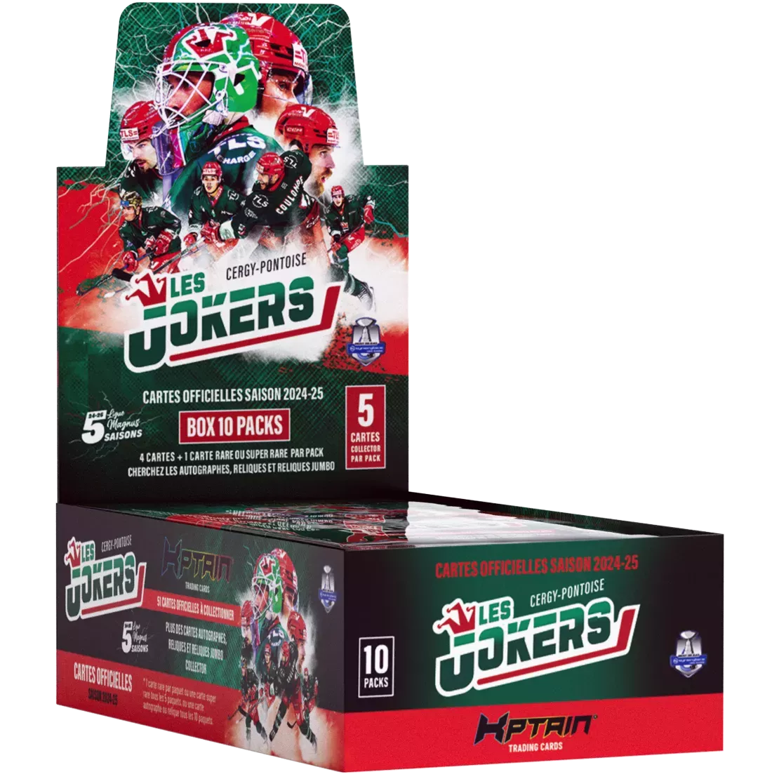Cartes Kptain® Jokers de Cergy 2024-25 - Boîte de 10 packs