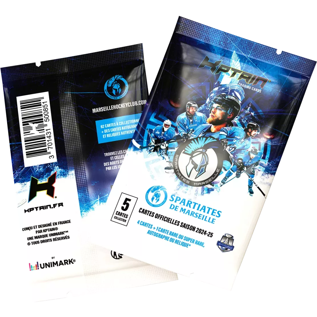 Cartes Kptain® Spartiates de Marseille 2024-25 - Packs à l'unité